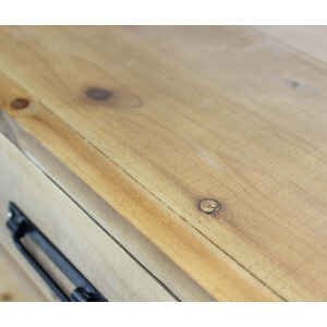 Libreria Industrial in Legno,Metallo cm 114,3×46,5×136 – COLIN