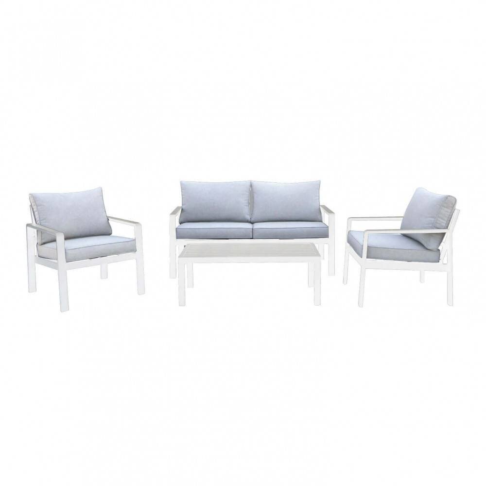 Salotto da Giardino 4 posti in Alluminio,Poliestere cm 64x70x68 – MICHAEL