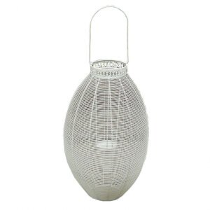 Portacandela stile provenzale verniciato in Acciaio cm 19×37,5×56 – DESHAWN