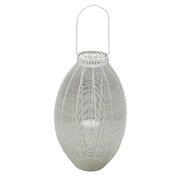 Portacandela stile provenzale verniciato in Acciaio cm 19×37,5×56 – DESHAWN