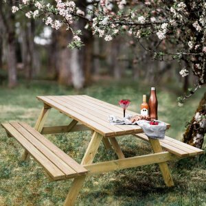 Tavolo pic nic di pino impregnato 200x148x70 – PICNIC