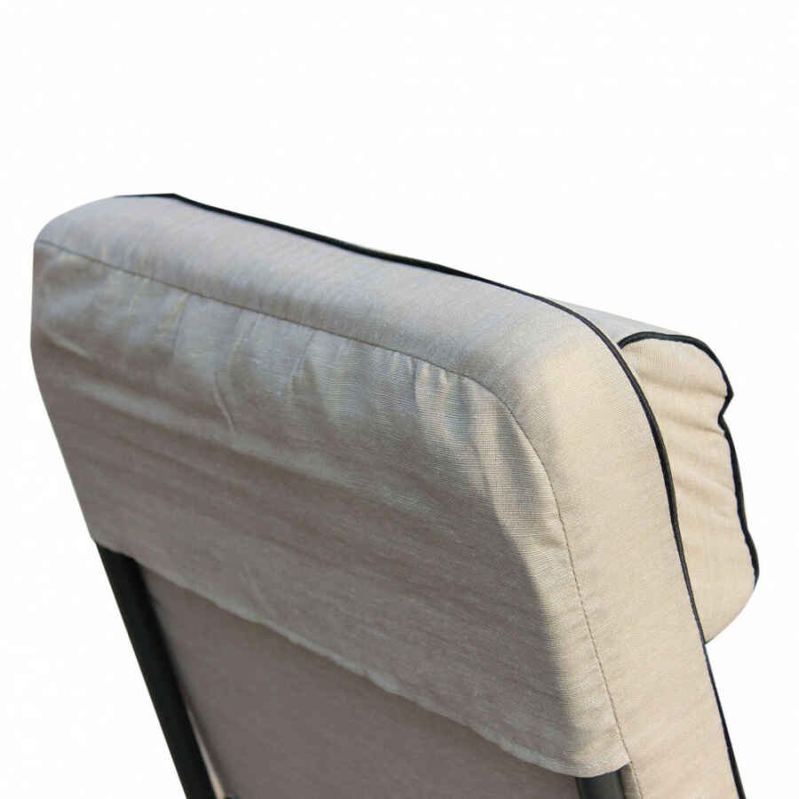Poltrona Sdraio relax reclinabile in Tessuto,Acciaio cm 155x60x60 – MORTY