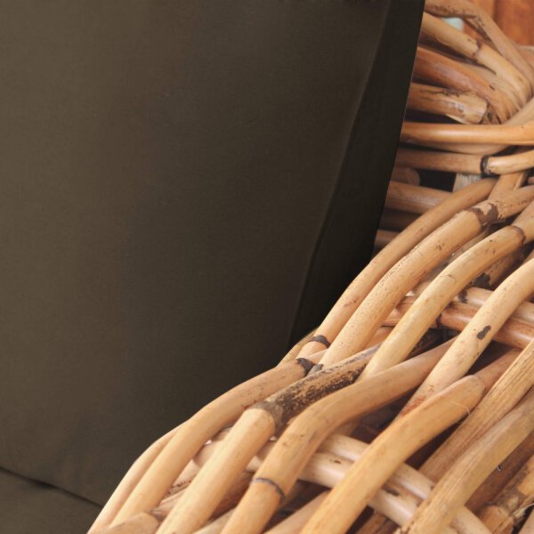 Divano da Giardino componibile con cuscino in Rattan naturale – NATUR
