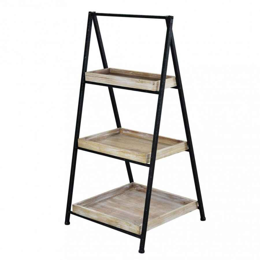 Libreria Industrial in Metallo,Legno cm 52x41x100 – BRIGHAM