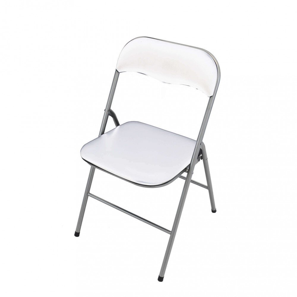 Sedia Pieghevole Salvaspazio in Acciaio,PVC cm 44x45x79 – SLIM