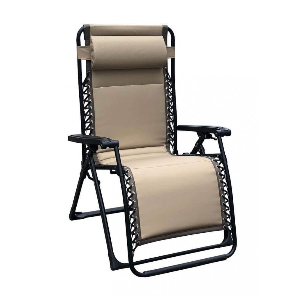 Sdraio Pieghevole xl in Oxford,Acciaio cm 97x78x115 – ZERO GRAVITY