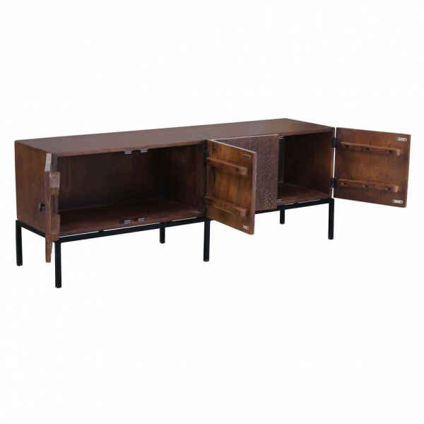 Porta tv con decoro 4 ante in Legno,Metallo cm 150x40x55 – LUDO