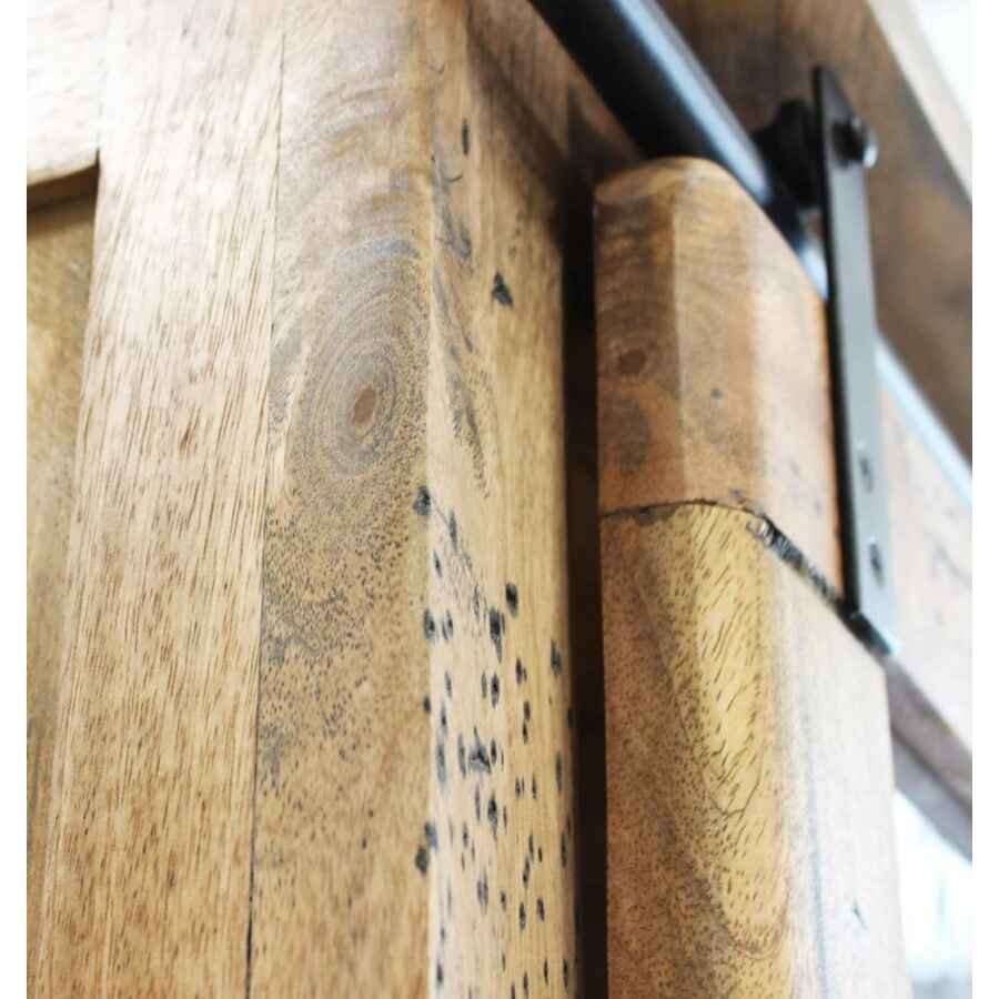 Credenza per soggiorno Industrial in Legno cm 100x48x180 – RICK