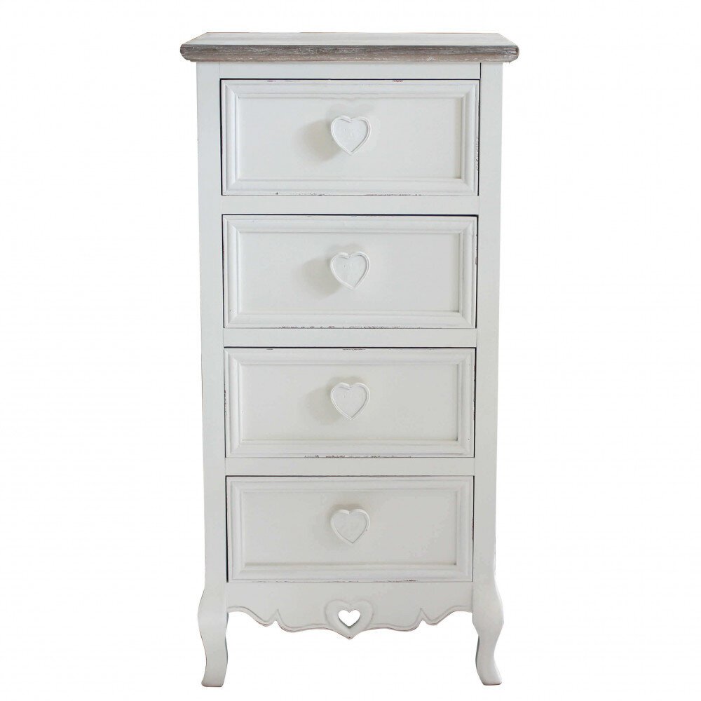 Cassettiera 4 cassetti in Legno cm 44x34x90 – CHAUNCEY
