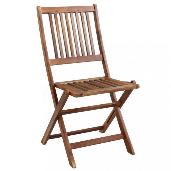 Sedia da Giardino Pieghevole in Legno,Acacia cm 46x56x89 – MORT