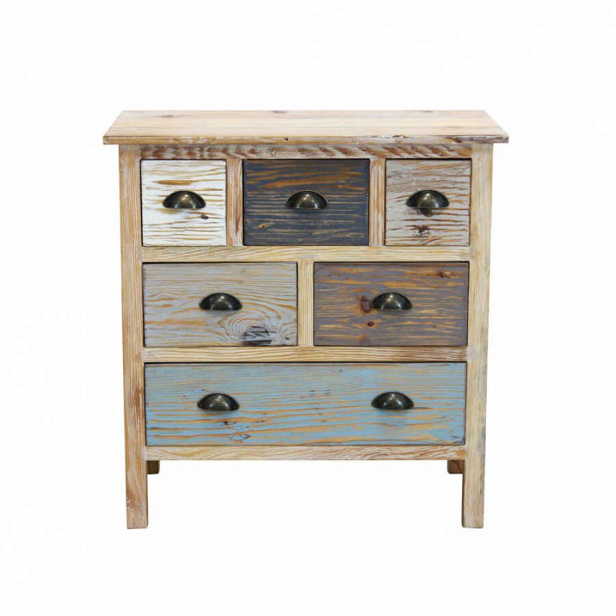 Cassettiera colorata in Legno cm 75x40x78 – FREDDY