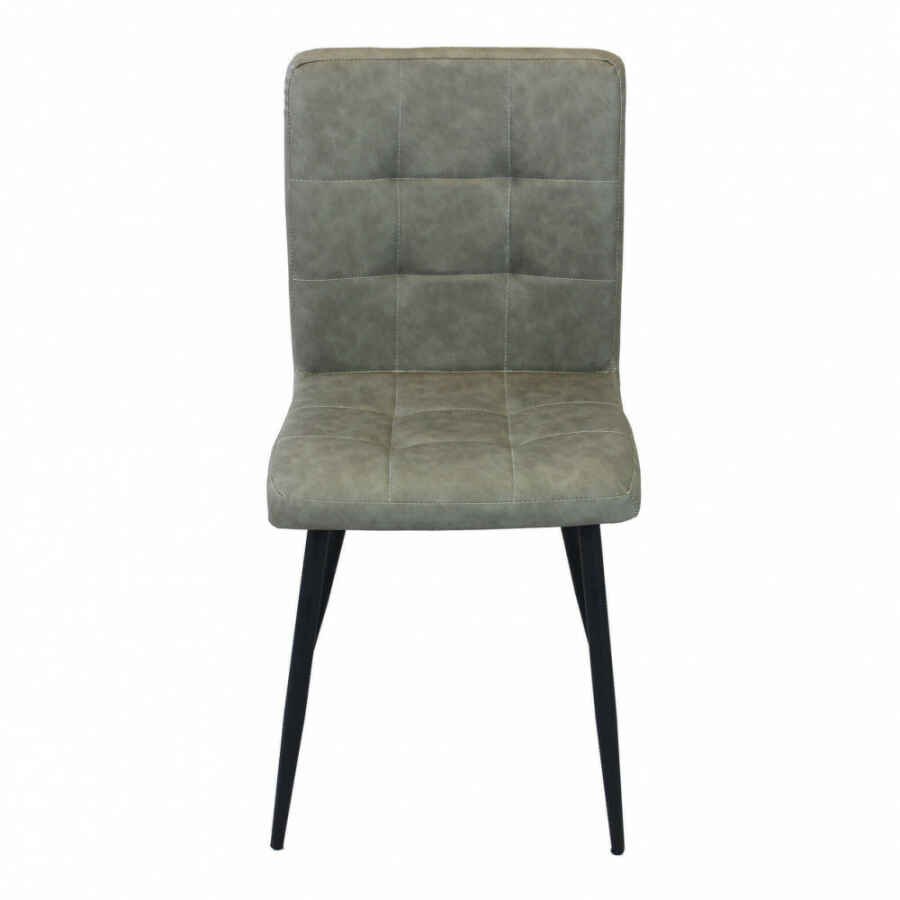 Sedia per Sala da Pranzo in Ecopelle,Metallo cm 40x41x89 – ELEONORE