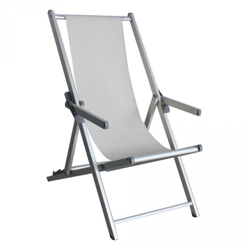 Sdraio mare prendisole Pieghevole in Alluminio,Textilene cm 98×67,5×106 – BURT