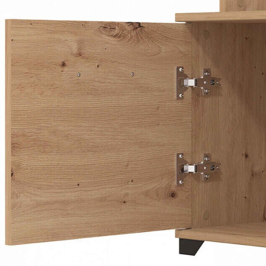 parete attrezzata soggiorno quattro ante moderna minimal in legno cm 202 x 40 x 155,5 h – POLE
