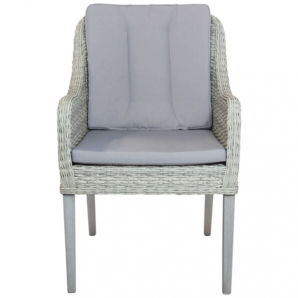 Poltrona da Giardino con cuscini in Wicker,Alluminio cm 58x60x88 – NED