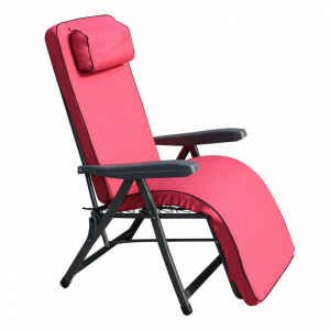 Poltrona Sdraio relax reclinabile in Tessuto,Acciaio cm 155x60x60 – MORTY