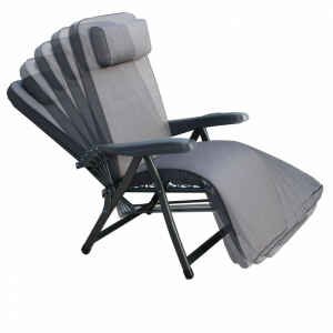 Poltrona Sdraio relax reclinabile in Tessuto,Acciaio cm 155x60x60 – MORTY