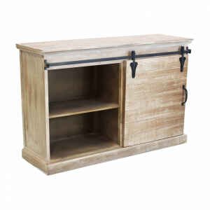 Madia per soggiorno Industrial in Legno,Metallo cm 124x43x81,5 – JIM