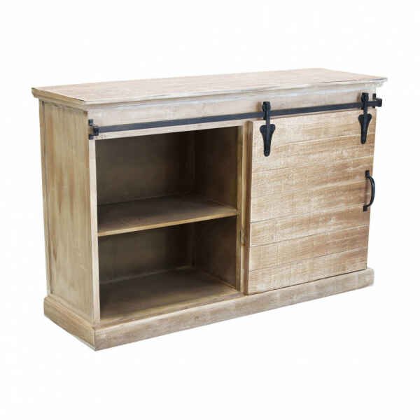 Madia per soggiorno Industrial in Legno,Metallo cm 124x43x81,5 – JIM