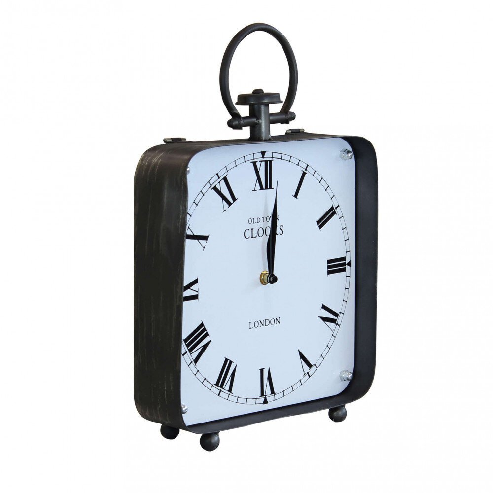 Orologio da appoggio in Acciaio,Vetro cm 25,5×7,5×38,5 – DUANE
