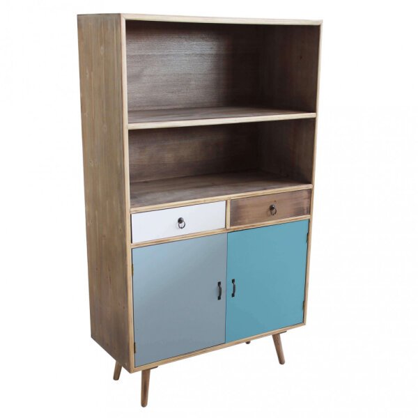 Mobiletto con 2 cassetti e un anta in Legno,MDF cm 80x35x140 – THORBURN