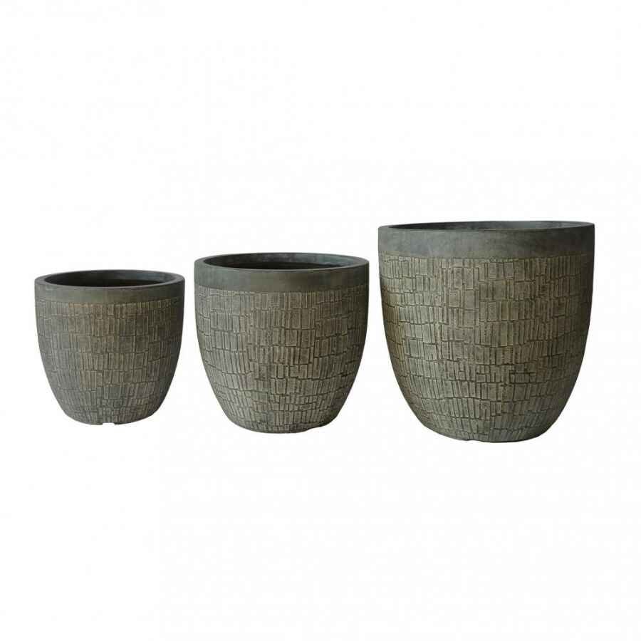 Set di vasi in Fibra sintetica cm 44x44x44 – STIRLING