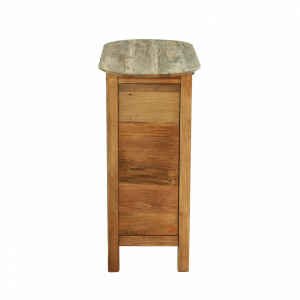 Comodino con cassettto e un anta in Pino riciclato cm 75x35x76 – WARNER