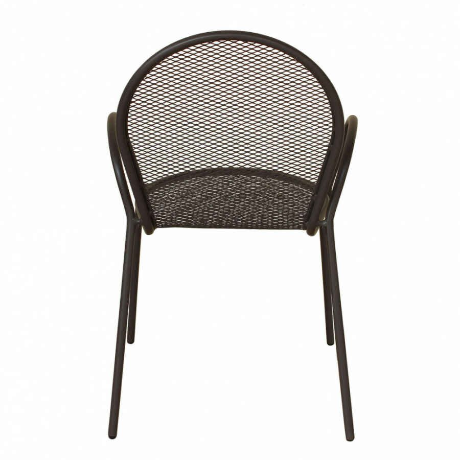 Poltrona da Giardino Impilabile in Acciaio cm 51x61x90 – JOEL