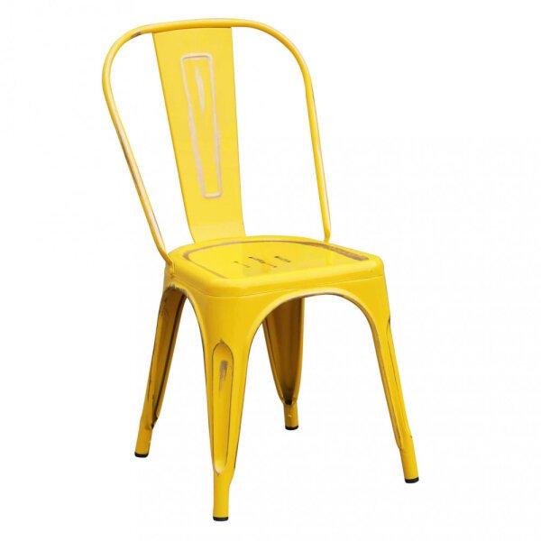 Sedia per Sala da Pranzo Industrial in Acciaio cm 35x45x85 – METAL