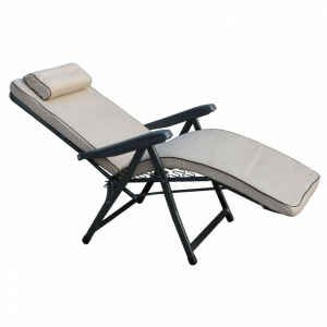 Poltrona Sdraio relax reclinabile in Tessuto,Acciaio cm 155x60x60 – MORTY