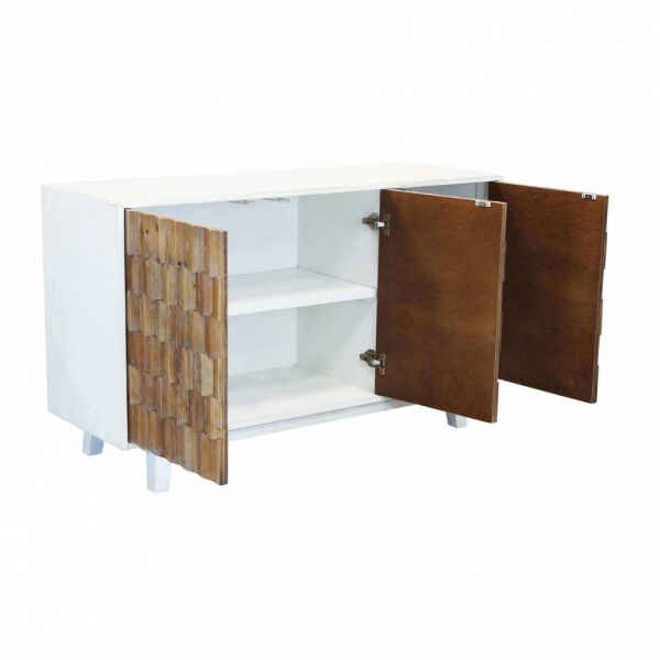 Madia a tre ante con decoro in Legno cm 135x45x80 – JAY