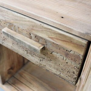 Libreria con 6 ripiani in Pino riciclato cm 120x40x110 – PINE