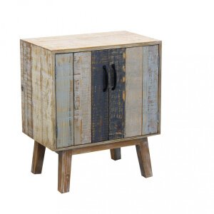 Comodino con 2 ante in Truciolare cm 56x36x66 – FREDDY