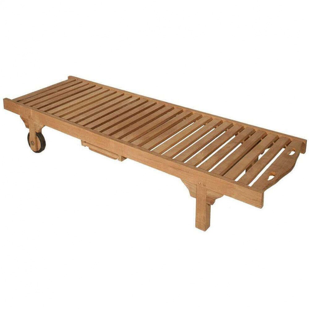 Lettino prendisole in Legno,Teak cm 208x65x35 – PIERS