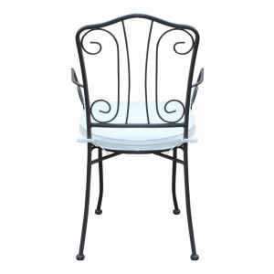 Poltrona da Giardino con cuscino in Acciaio cm 53x55x90 – NEVIL