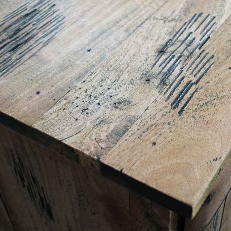Porta tv per soggiorno Industrial in Legno cm 180x45x55 – RICK