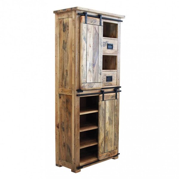 Credenza per soggiorno Industrial in Legno cm 80x40x180 – RICK