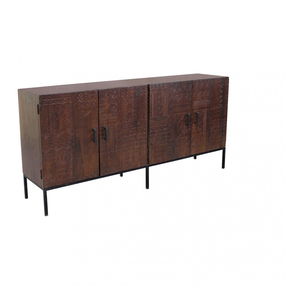 Madia con decoro 4 ante in Legno,Metallo cm 180x40x85 – BRODY