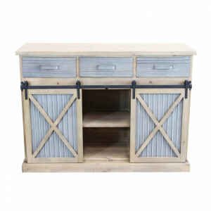 Madia Industrial in Legno,Metallo cm 113×39,5×81 – REGINALD