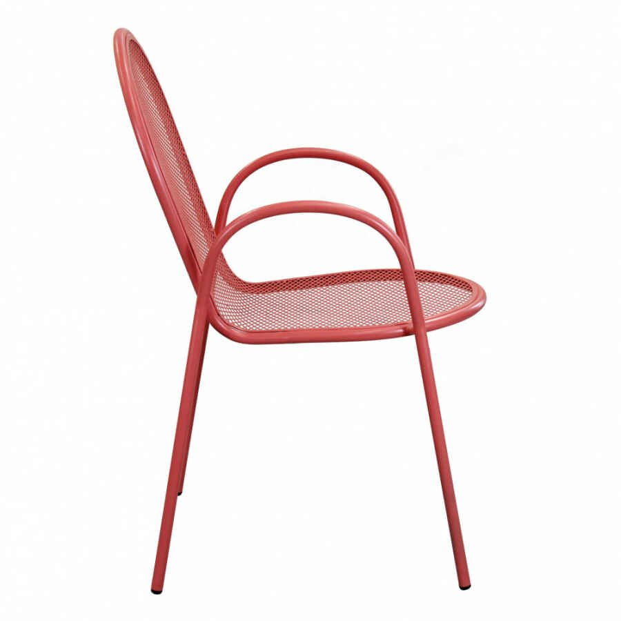 Poltrona da Giardino Impilabile in Acciaio cm 51x61x90 – JOEL