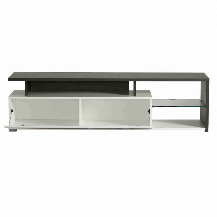 porta tv anta decorata moderno minimal in legno cm 170 x 41,5 x 46,5 h – MISTI