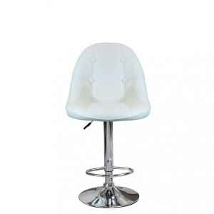 Sgabello Moderno per Sala da Pranzo in Ecopelle,Metallo cm 59x55x116 – SHAW