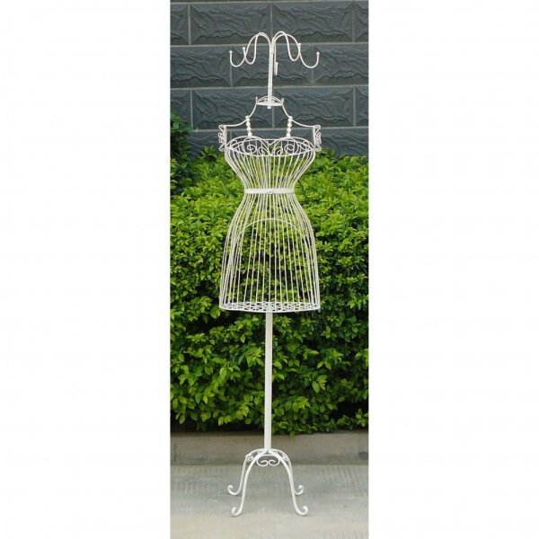 Appendiabiti da terra stile provenzale verniciato in Acciaio cm 38x29x176 – JEFFRY