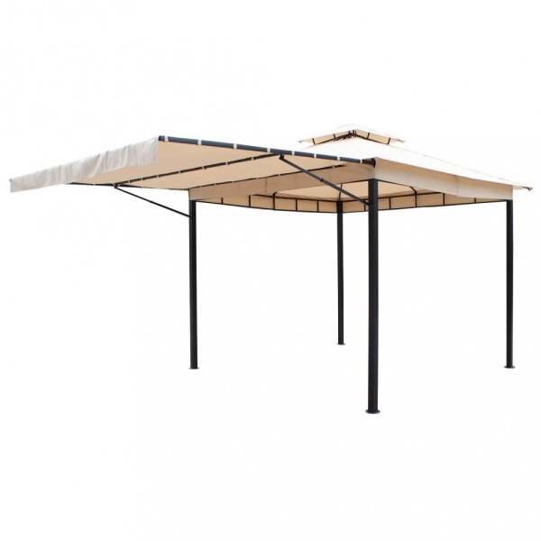 Gazebo da Giardino 3,3×3,3 di tettoia apribile in acciaio,poliestere – RENDA