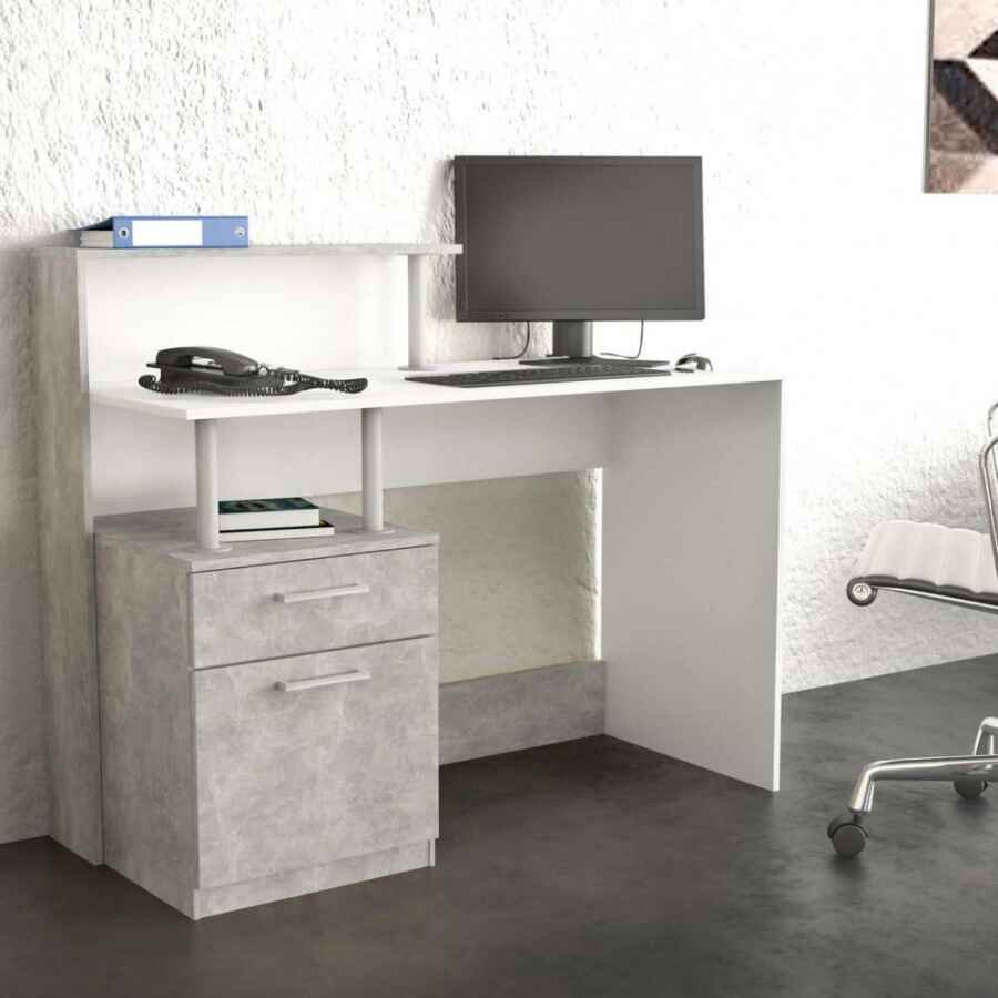 Scrivania Moderna effetto Legno in Truciolare cm 121,5x52x95 – GIB