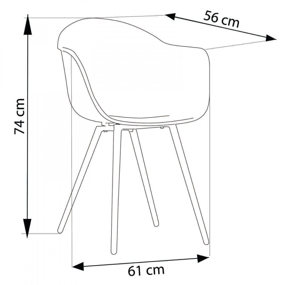 Poltrona da Giardino in Plastica,Alluminio cm 56x61x74 – DYNA