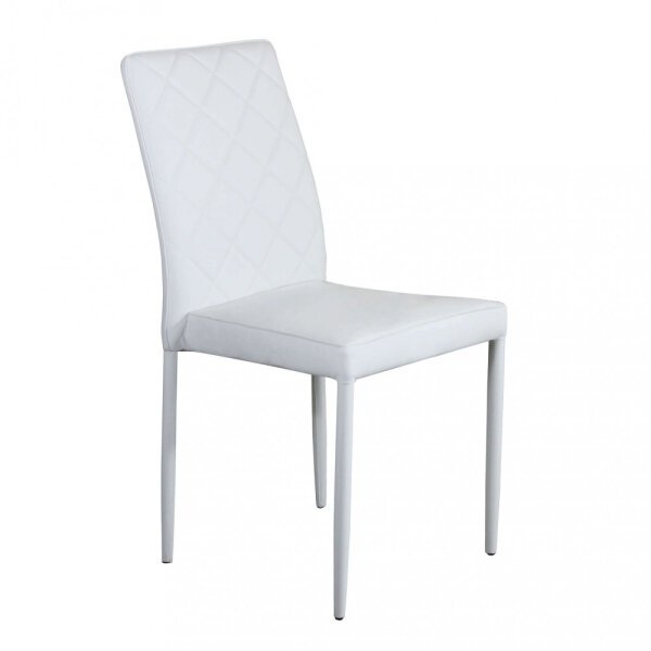 Sedia da Pranzo Moderna in Ecopelle,Acciaio cm 40x44x91,5 – NIGEL