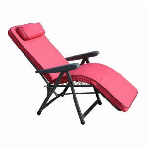 Poltrona Sdraio relax reclinabile in Tessuto,Acciaio cm 155x60x60 – MORTY