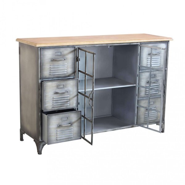 Madia in Acciaio,Legno cm 124,5×40,5×83 – CHRISTMAS