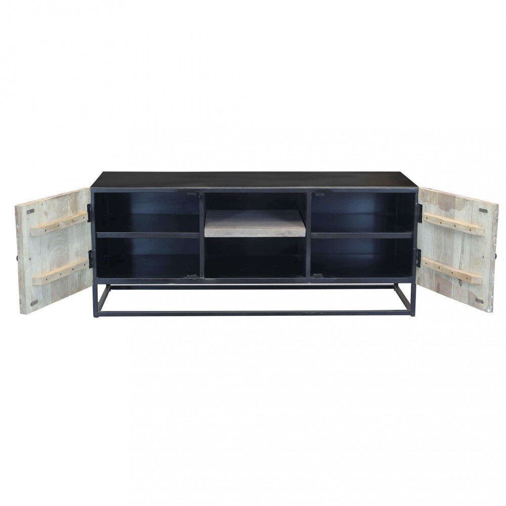 Porta tv per soggiorno Industrial in Legno,Metallo cm 140x46x56 – WILFORD